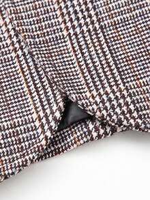 Tucano 男士格纹商务夹克，单排扣设计，内翻领，修身剪裁，适合办公室会议、通勤等场合，是提升商务休闲装扮的必备单品。 - 駝色 - 查看 2