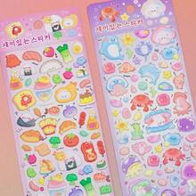 Hình dán xốp dễ thương, chủ đề thức ăn hoạt hình, trái cây, sinh vật biển, hình dán trang trí giáo dục cho trẻ em, hình dán xốp đáng yêu, dùng cho sổ lưu niệm, hình dán phần thưởng. - Nhiều màu - Xem 3