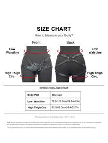 1pc Women's PU Leather Body Harness Garter Belt - Adjustable Thigh Straps For Club, Rave, Cosplay, And Fashion - 彩色 - 查看 8