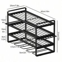 Garage Tool Storage Racks - Siyah - 4 katman - Görünüm 4
