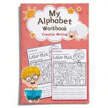 ABC Tracing & Writing Book – Uppercase/Lowercase Letter Practice, Stroke Guides And Repeating Writing Lines, Builds Letter Recognition And Early Literacy Skills - Alphabet Workbook - View 30