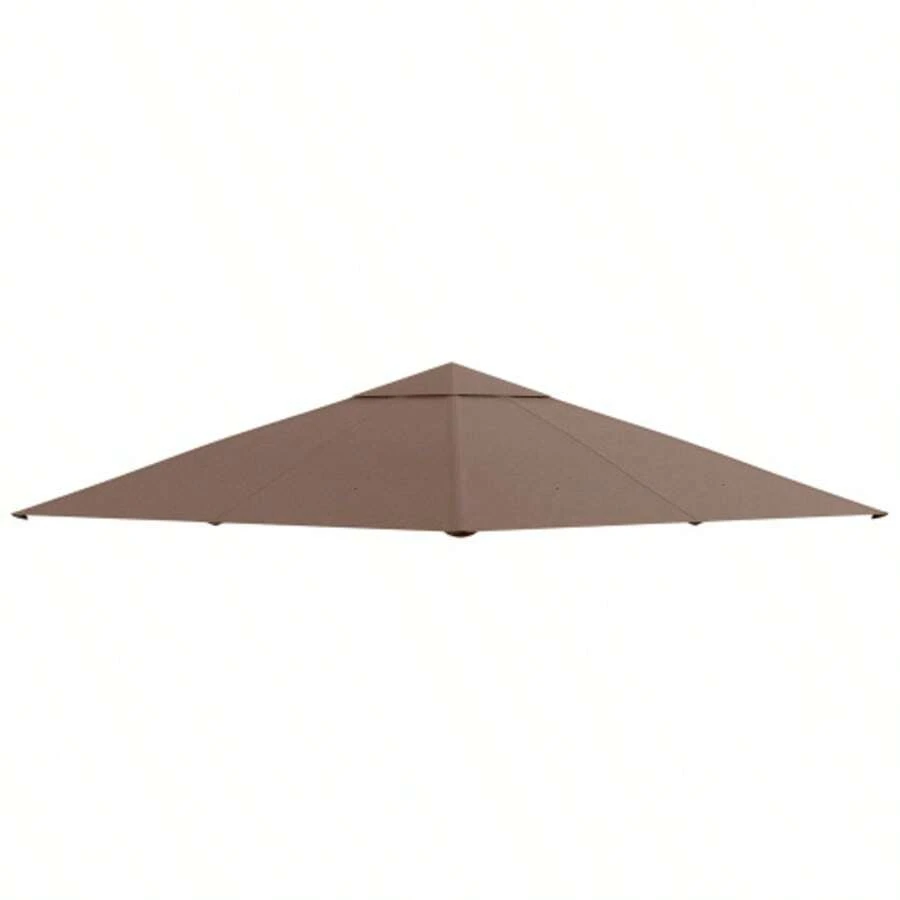Replacement Roof For 2.93 X 2.93 M Gazebo, Coffee Colour Polyester Tarpaulin/Sunshade, Ideal For Garden And Terrace. - Camel - View 1