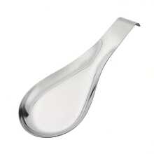 1个不锈钢餐具架托盘，汤勺分隔器，火锅汤勺盘，自助食物夹餐具架，碟架，汤勺垫，汤勺架托盘，家用厨房加厚汤勺架 - 彩色 - 查看 9