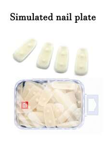 52/12/10PCS Nail Art Practice Stand, Also Known As The Buckle Type Nail Plate Practice Stand, Plastic False Nail Detachable Practice Stand Base, Display Stand Strip. - White - View 4