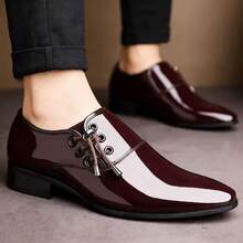 Burgundy Tuxedo Shoes - Men's Formal Footwear For Prom & Events - Brown - View 5