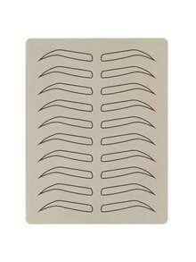 5pcs Microblading Practice Skin, Eyebrow Inkless Latex Tattoo Skin For Tattoo, Brow Makeup Practice, Silicone Skin Sheets - Apricot - View 7