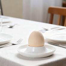 1pc Egg Holder, Egg Cup, Round/Square Egg Tray, Plastic Western Style Egg Cup - Multicolor - View 5