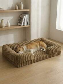 PETSIN New Soft & Comfortable High Resilience Foam Pet Bed Mat, Suitable For Indoor Use In Winter, Anti-Slip, Removable & Machine Washable Dog/Cat Bed - Multicolor - View 6