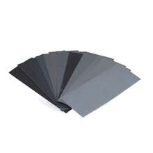 Sand Paper Dry Wet Sandpaper 120 to 3000 Grit Waterproof Set Kit for Polishing Sanding14Pcs/Set - Gris - Ver 2