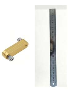 Aluminum Alloy Marking Gauge Tool - Made Of Highly Corrosion-Resistant And Wear-Resistant Aluminum Alloy, With Red/Gold Dual-Tone Surface Treatment. Compact And Portable Design, Easy To Operate, Can Achieve Precise Hole Positioning To Improve Production Efficiency.