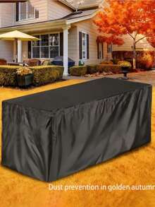 Capa para caixa de pátio externa de 1 peça - Tecido Oxford durável, cordão ajustável, protetor de móveis resistente às intempéries para armazenamento de jardim e móveis de área externa, capa para móveis de área externa - Multicolorido - Ver 5