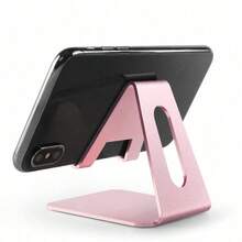 1个铝合金斜挎式桌面手机/平板电脑支架，创意金属铁艺手机/平板电脑支架，节日理想礼物（斋月手机配件） - 彩色 - 查看 2