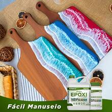 Resina Epóxi PETRAMIL ( Madeira de Baixa Espessura ) 10kg ¨Premium¨ UV e Anti-Blushing Cod.05 - cristal - Visão 4