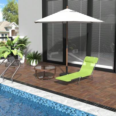 Sun Lounger, Garden Chaise Longue, Relaxation Lounger, 4 Colours, Folding Beach Lounger, Two-Legged Lounger For Garden And Balcony