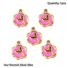 1个彩色不锈钢滴油多形状吊坠,DIY珠宝制作,手工串珠材料,工艺配件 - diy - 查看 27