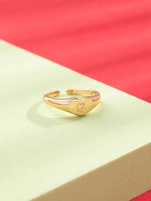 1 chiếc nhẫn kiểu cổ điển 26 chữ cái, thích hợp làm quà tặng cá nhân hóa, quà tặng bạn bè, quà tặng ngày lễ cho thanh thiếu niên. - Nhiều màu - Xem 29