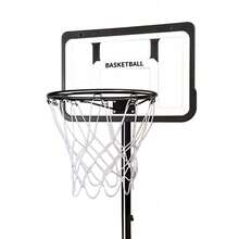 8FT Adjustable Portable Basketball Hoop System Height Basketball Net Stand Heavy Duty Indoor Outdoor - Black - View 6