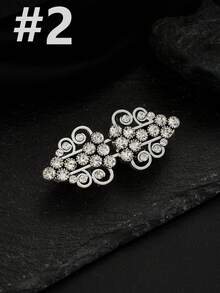 1件装女士复古弹力束腰带，适用于连衣裙、开衫、毛衣、裤子，束腰配饰 - 銀色 - 查看 12