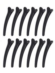 12pcs/Set Large Black Hair Clips, Suitable For Everyday Use ,Hair Styling Kit ,Hair Tool - Black - View 6