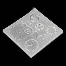 4 unids/set En Forma de Engranaje 3D Art Decortive Pastel de Chocolate Fondant Molde DIY Resina Joyería Colgante Decortion,40811389 - Multicolor - Ver 5