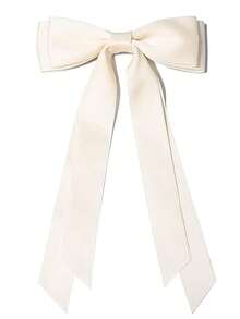 5pcs/1pc Ladies Elegant Street Style Retro Palace Chic High Quality Minimalist Fashion Large 24cm/9.45in Black/White/Beige/Pink/Coffee Double-Deck Bowknot Barrette, Suitable For Women Everyday/Holiday/Work Wear Alligator Hair Clip Hair Accessories Claw Clips Hair Claws Hair Barrettes, Winter Outfit For Women, Bows, Cute, Valentines Accessories, Head Accessories, Hairpin - Multicolor - View 11