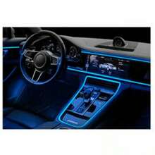Tira de Luz Neón LED para Interior de Coche C24717 - Kit de Luz Ambiental RGB 2 Metros - Conexión USB y Control Remoto - A - Ver 5