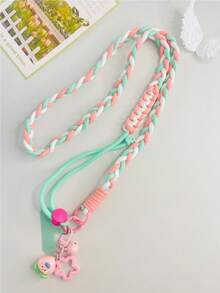 Noise Isolating Mixed Braided Multi-Color 1pc 2026 New INS Style Phone Lanyard Strap, Fits All Phone/Camera/Earphone Models, Versatile Shoulder/Halter, Outdoor Handheld Lanyard, Anti-Lost Anti-Theft Phone Charm With Gift Pad Birthday Gift - Multicolor - View 6