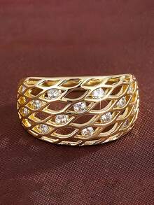 1 PC Romantic Cubic Zirconia Ring For Women For Women For Wedding Engagement Party Jewelry Valentine's Day Gift - 1# - View 3