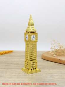 1pc Landmark Architecture Model - London Big Ben, Elegant Metal Building Decor For Home & Office, Vintage Design For Wedding & Party, Gift For Friends, Souvenir, Decoration - Multicolor - View 11