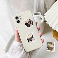 50pcs Vintage Torn Photo Stickers,Suitable For Decorating Tablet Cases, Water Cups, Tables, Waterproof Stickers - Multicolor - View 9
