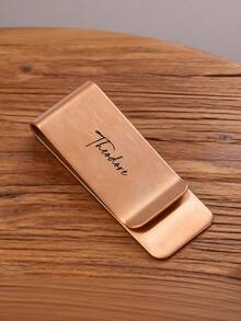 Personligt sedelklämma i rostfritt stål, graverad gåva, marskalkar, make, årsdag, graverad pappa - Multifärgad - Visa 3