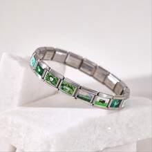 1PC Stainless Steel Multi-Element Modular Bracelet Accessories, Art Pattern Style, Ocean/Nature/Animal Designs, DIY Jewelry Materials - Multicolor - View 8