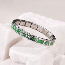 1PC Stainless Steel Multi-Element Modular Bracelet Accessories, Art Pattern Style, Ocean/Nature/Animal Designs, DIY Jewelry Materials - Multicolor - View 13