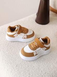 1双儿童/幼儿软底鞋，男童/女童运动跑步鞋 - 駝色 - 查看 3