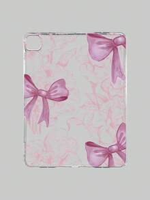 Bow-Knot Sweet Style Floral Bow Transparent Shockproof Aesthetic IPad Protective Case, Compatible With IPad 11th Generation, IPad A16, 10th Generation IPad And Other IPad Models - Clear - View 47