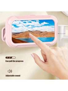 360° Adjustable Waterproof Shower Phone Holder - Extendable Wall Mounted Phone Stand Accessory Fits 4-7 Inch Smartphones, Bathroom Accessories Bathroom - Multicolor - View 4
