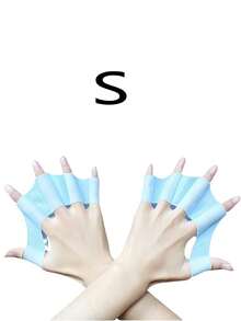 2 piezas Aletas de buceo, Aletas de natación azules, Guantes con dedos de silicona para buceo libre, Accesorios perfectos para buceo y natación al aire libre, Adecuados para entrenamiento, pesca, piscina, playa y uso en el océano | Diseño ergonómico | Estructura de silicona - Multicolor - Ver 13