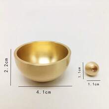 High-Quality Nepalese Singing Bowl, Gold-Colored Double-Sided, Meditation Bowl For Relaxation, Suitable For Yoga, Spiritual Practice, Stress Relief, Can Be Given As A Small Gift, Handcrafted Meditation Sound Bowl For Yoga, Meditation And Spiritual Healing - Multicolor - View 11