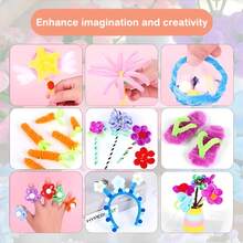 100pcs Colorful Pipe Cleaners Set, Children's Handmade Craft Materials, DIY Kit For Christmas Crafts, Educational Toys, DIY Christmas Decorations, Creative Handmade Art Projects, Christmas, Bathroom Decor, Bedroom Decor, Valentine's Day Gift, Christmas Gift, Bride Gift, Birthday Gift, Friend & Teacher Gift, Holiday Gift, Mother's Gift - Multicolor - View 6