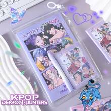 1pc Witch Hunter Stationery Set, Student Practical Stationery, Reward Prize, Birthday Gift, K-POP Gift, Available In Pink & Purple - Multicolor - View 12