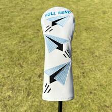 Durable Golf Club Headcover With Paper Airplane Embroidery Pattern, Fashionable Golf Headcover Suitable For Golf Equipment Accessories - Multicolor - View 9