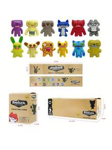 Fugglers Teeth Monster Best-Selling Blind Box Figures – These Whimsical Ugly-Cute Freakish Creature Model Dolls Boast A Quirky And Creative Design. They Serve As The Perfect Desktop Ornaments, And Also Make An Ideal Gift Choice For Birthdays, Valentine's Day, As Well As Festive Occasions Like Easter, Halloween, Thanksgiving, Christmas And New Year. - Multicolor - View 5