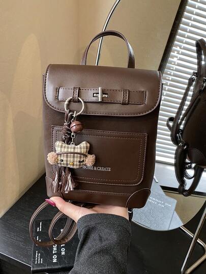 حقيبة يد أنيقة متعددة الاستخدامات بتصميم جديد، ذات سعة كبيرة بطراز كلية، حقيبة ظهر كاجوال خفيفة الوزن ومقاومة للماء، مناسبة للعمل والمدرسة والسفر، مع حزام قابل للتعديل وتصميم سحاب