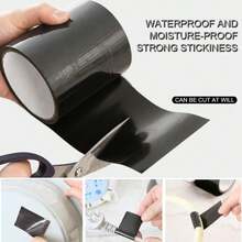 Multi-Purpose Waterproof Patch Tape - 60" Long, 2" Or 4" Wide. Instantly Repair Leaks In Pipes, Buckets, Tents, Umbrellas. Strong Adhesive, Black & White. - Multicolor - View 4