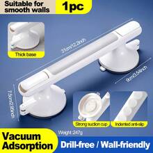 Barras de agarre para duchas, de baño sin perforaciones, ventosas de  antideslizantes, barra de agarre para bañera para niños mayores, soporte IWPX - A - Ver 2