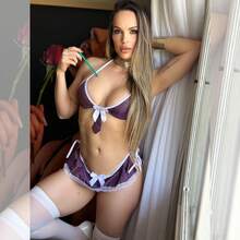 Women's Lingerie, Sexy Student Costume, School Teacher, University Student Cosplay, Carnival - trắng - Xem 1