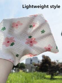 8片装轻薄透气单层婴儿围兜，可作喂食湿巾，多用途抹布，四季皆宜 - 彩色 - 查看 3