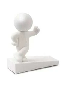 2个装强力功夫门挡，可爱灰白设计 - 防刮擦、隔音、宠物防护条、防碰撞、易于安装、趣味门饰、造型活泼、耐用塑料 - 彩色 - 查看 3