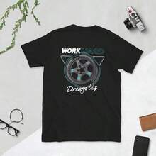 Work Hard Dream Big T-Shirt - 黑色 - 查看 1
