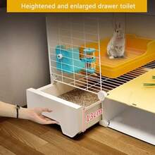 Jaula Grande para Cobayas con Bandeja íBle Diseño Fácil De Limpiar Ventilación r para Conejos Y es para Dueños De Mascotas PequeñAs - Un color - Ver 2